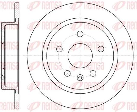 Remy RAD1244 - Тормозной диск autospares.lv