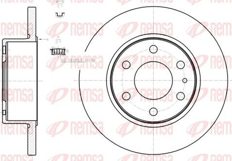 Kawe 61274 00 - Тормозной диск autospares.lv