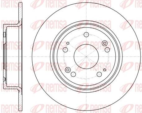 Kawe 61278 00 - Тормозной диск autospares.lv