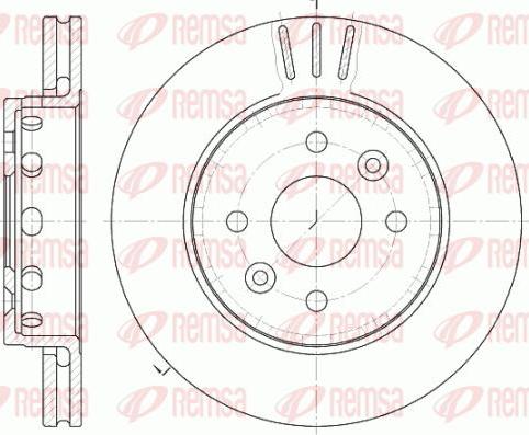 Kawe 61272 10 - Тормозной диск autospares.lv