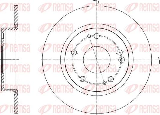 Kawe 61756 00 - Тормозной диск autospares.lv