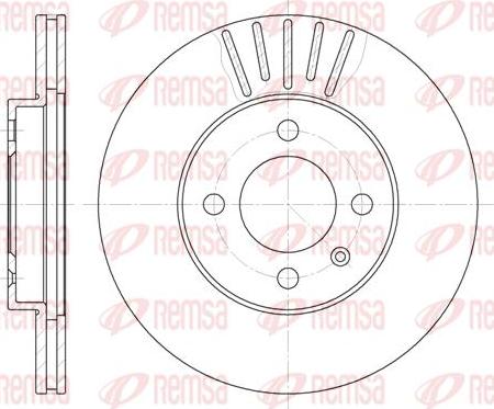 Kawe 6175 10 - Тормозной диск autospares.lv