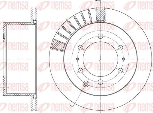 Kawe 61713 10 - Тормозной диск autospares.lv