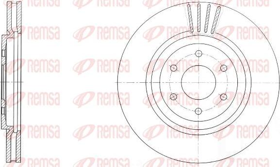 Kawe 61729 10 - Тормозной диск autospares.lv