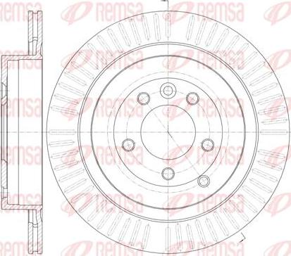 Kawe 6849 10 - Тормозной диск autospares.lv