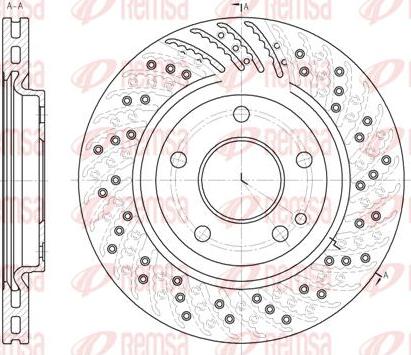 Kawe 6859 10 - Тормозной диск autospares.lv