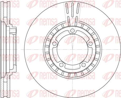 Kawe 6884 10 - Тормозной диск autospares.lv