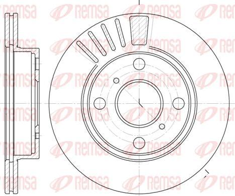 Kawe 6825 10 - Тормозной диск autospares.lv