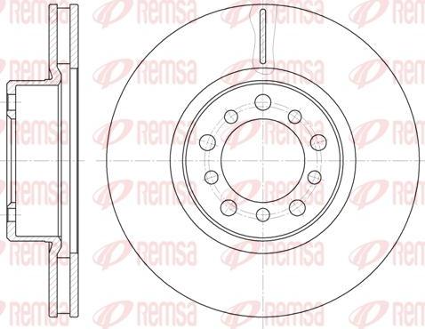 Kawe 6345 10 - Тормозной диск autospares.lv