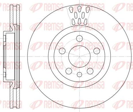 Kawe 6305 11 - Тормозной диск autospares.lv