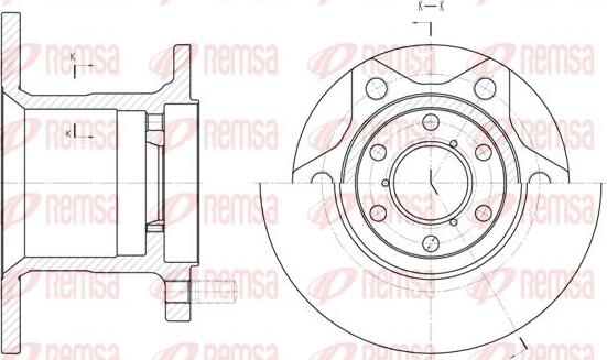 Kawe 6243 00 - Тормозной диск autospares.lv