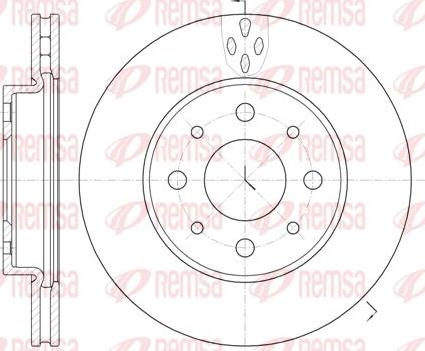 Kawe 6745 10 - Тормозной диск autospares.lv