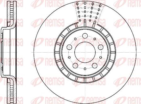 Kawe 6768 10 - Тормозной диск autospares.lv