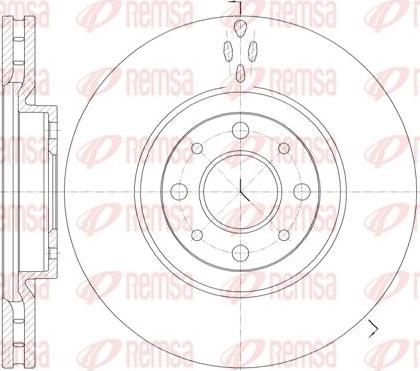 Kawe 6734 10 - Тормозной диск autospares.lv