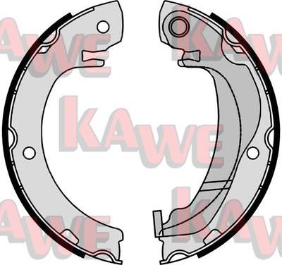 Kawe 09920 - Комплект тормозов, ручник, парковка autospares.lv