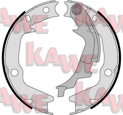 Kawe 09430 - Комплект тормозов, ручник, парковка autospares.lv