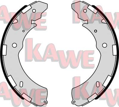 Kawe 09470 - Комплект тормозных колодок, барабанные autospares.lv