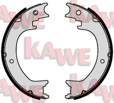 Kawe 09590 - Комплект тормозов, ручник, парковка autospares.lv