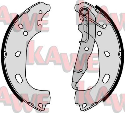 Kawe 09500 - Комплект тормозных колодок, барабанные autospares.lv