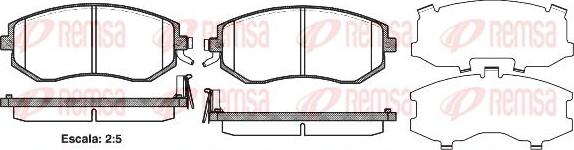 Kawe 0951 04 - Тормозные колодки, дисковые, комплект autospares.lv