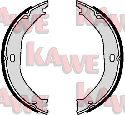 Kawe 09520 - Комплект тормозов, ручник, парковка autospares.lv