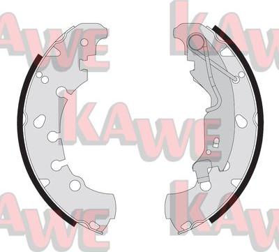 Kawe 09090 - Комплект тормозных колодок, барабанные autospares.lv