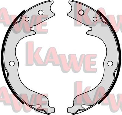 Kawe 09860 - Комплект тормозов, ручник, парковка autospares.lv