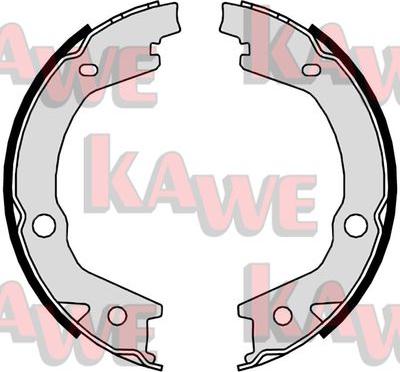 Kawe 09800 - Комплект тормозов, ручник, парковка autospares.lv