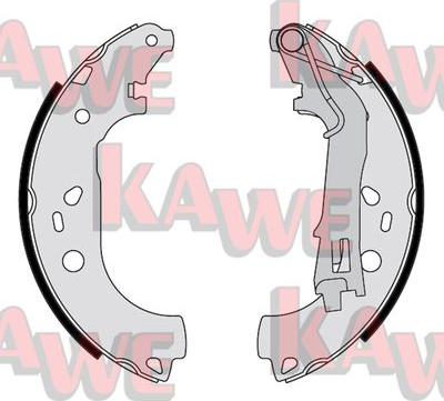 Kawe 09290 - Комплект тормозных колодок, барабанные autospares.lv