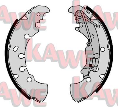 Kawe 09260 - Комплект тормозных колодок, барабанные autospares.lv