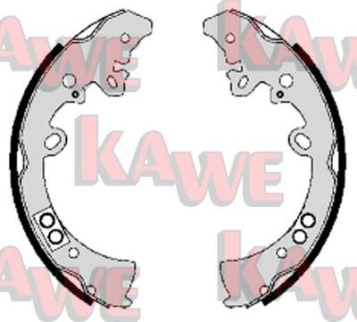 Kawe 09200 - Комплект тормозных колодок, барабанные autospares.lv