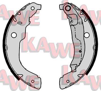 Kawe 09220 - Комплект тормозных колодок, барабанные autospares.lv