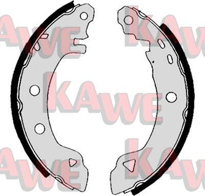 Kawe 04990 - Комплект тормозных колодок, барабанные autospares.lv