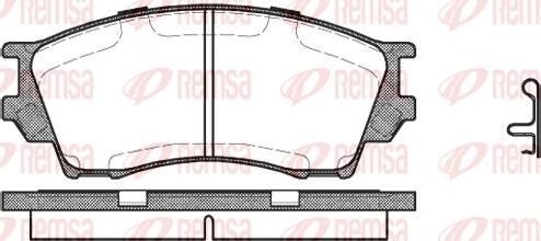 Kawe 0491 00 - Тормозные колодки, дисковые, комплект autospares.lv