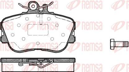 Kawe 0445 00 - Тормозные колодки, дисковые, комплект autospares.lv