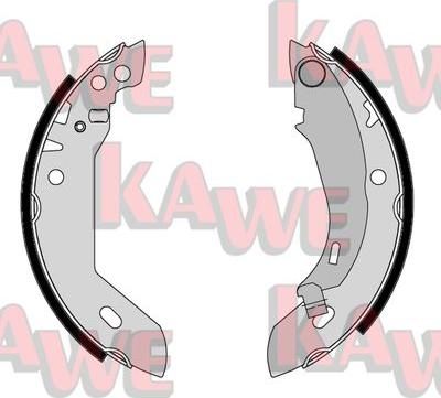 Kawe 04480 - Комплект тормозных колодок, барабанные autospares.lv