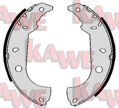 Kawe 04860 - Комплект тормозных колодок, барабанные autospares.lv