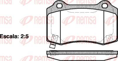 Kawe 0434 54 - Тормозные колодки, дисковые, комплект autospares.lv