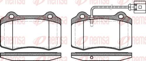 Kawe 0434 01 - Тормозные колодки, дисковые, комплект autospares.lv