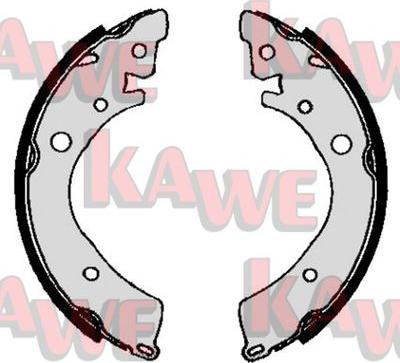 Kawe 04350 - Комплект тормозных колодок, барабанные autospares.lv