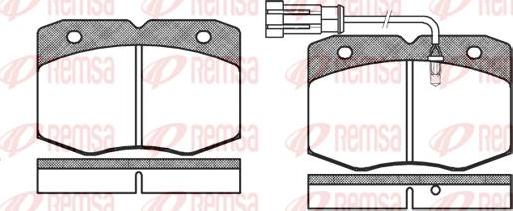 Kawe 0435 12 - Тормозные колодки, дисковые, комплект autospares.lv