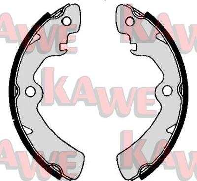 Kawe 04750 - Комплект тормозных колодок, барабанные autospares.lv
