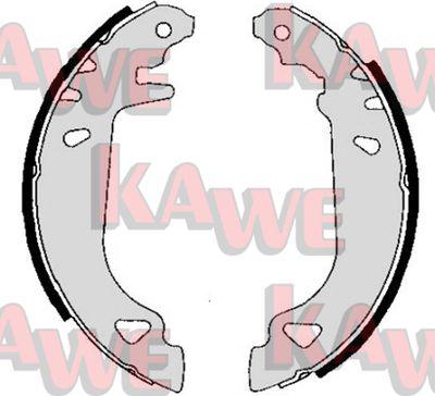 Kawe 04780 - Комплект тормозных колодок, барабанные autospares.lv