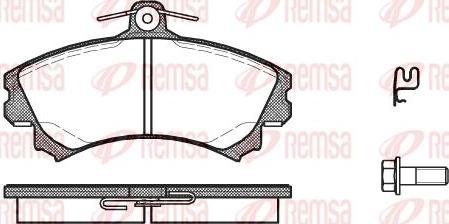 Kawe 0590 21 - Тормозные колодки, дисковые, комплект autospares.lv