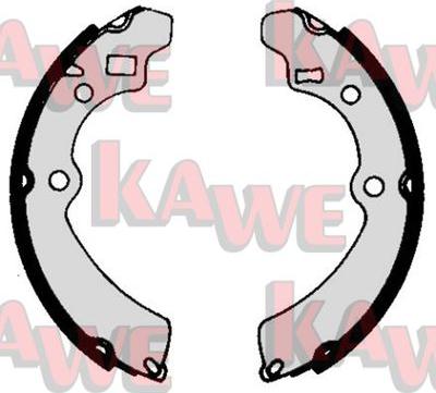 Kawe 05920 - Комплект тормозных колодок, барабанные autospares.lv