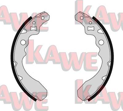 Kawe 05650 - Комплект тормозных колодок, барабанные autospares.lv