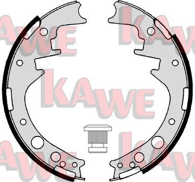 Kawe 05160 - Комплект тормозных колодок, барабанные autospares.lv