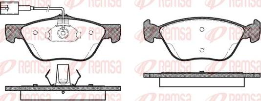 Kawe 0589 42 - Тормозные колодки, дисковые, комплект autospares.lv