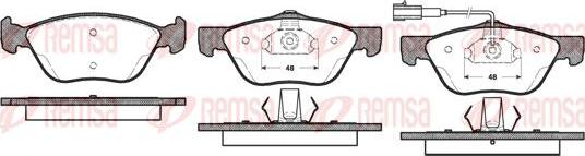 Kawe 0589 21 - Тормозные колодки, дисковые, комплект autospares.lv