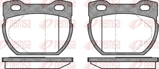 Kawe 0584 00 - Тормозные колодки, дисковые, комплект autospares.lv